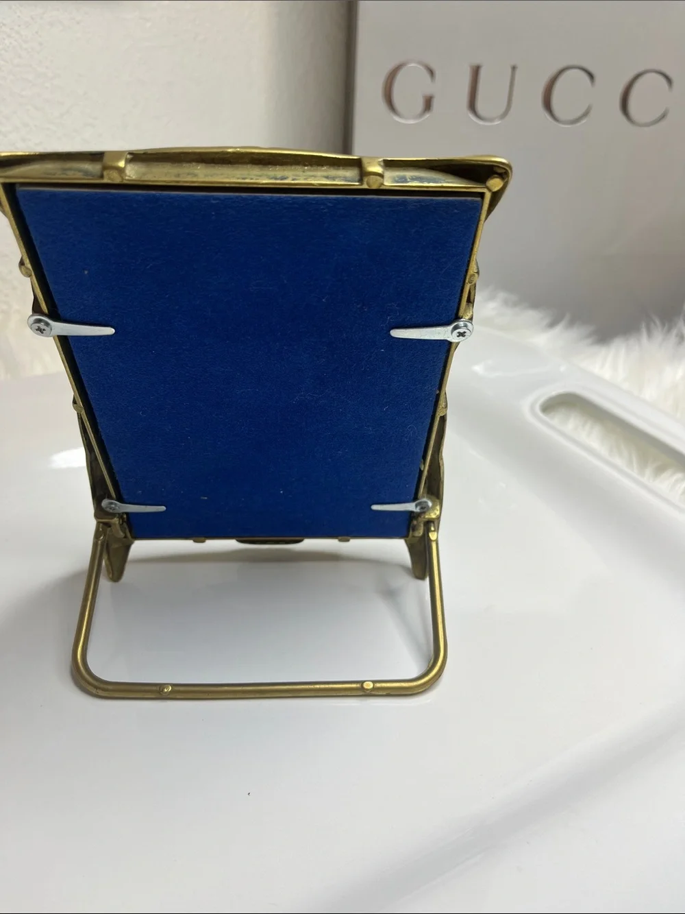 Gucci Brass Owl Mirror - Gold Tone